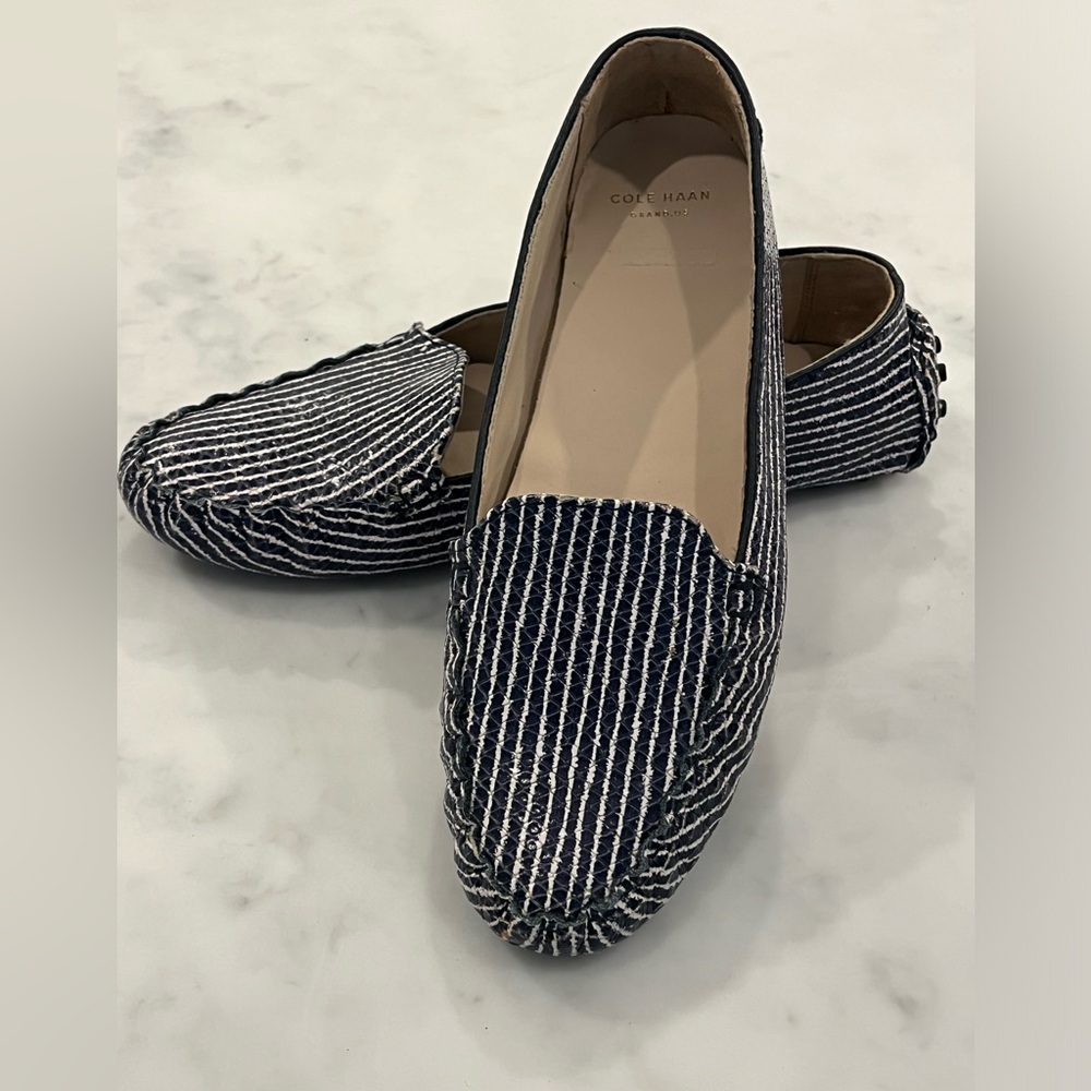 COLE HAAN Grand.OS Stripe slip-on Loafers Women 8M